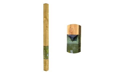 2.4m High 100 x 100mm Postsaver Rot Protected UC4 Post.